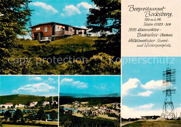 Hahnenklee-Bockswiese Harz Bergrestaurant Bocksberg Panorama Fernmeldeturm
