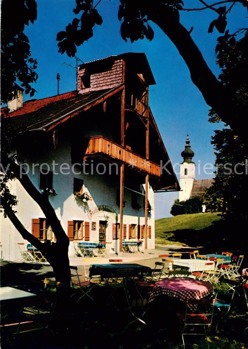 Piding Gasthaus St Johannishoegl mit Kirche