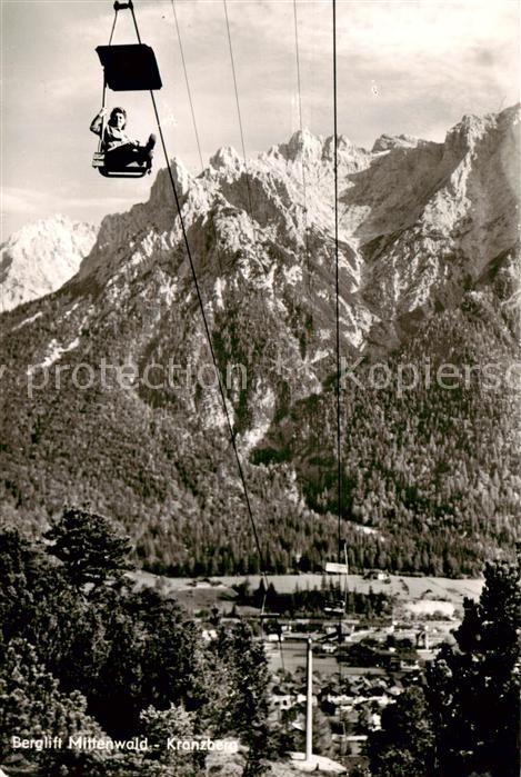 Sessellift Chairlift Telesiege Berglift Mittenwald Kranzberg