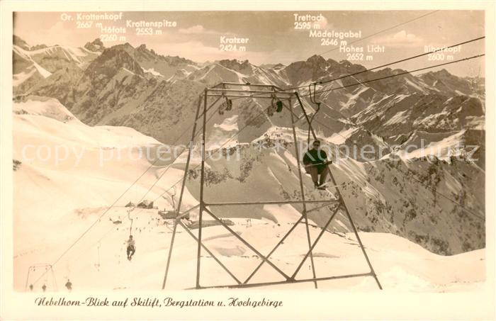 Sessellift Chairlift Telesiege Nebelhorn