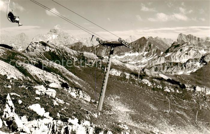Sessellift Chairlift Telesiege Nebelhorn Hochvogel
