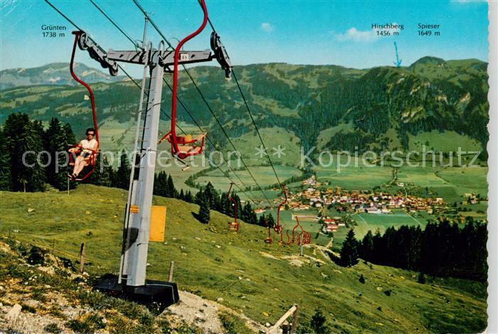 Sessellift Chairlift Telesiege Hindeland Allgaeuer Alpen