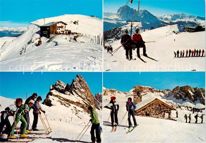 Sessellift Chairlift Telesiege Groedental Dolomieten
