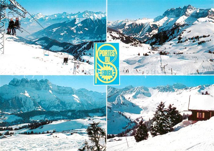 Sessellift Chairlift Telesiege Portes du Soleil