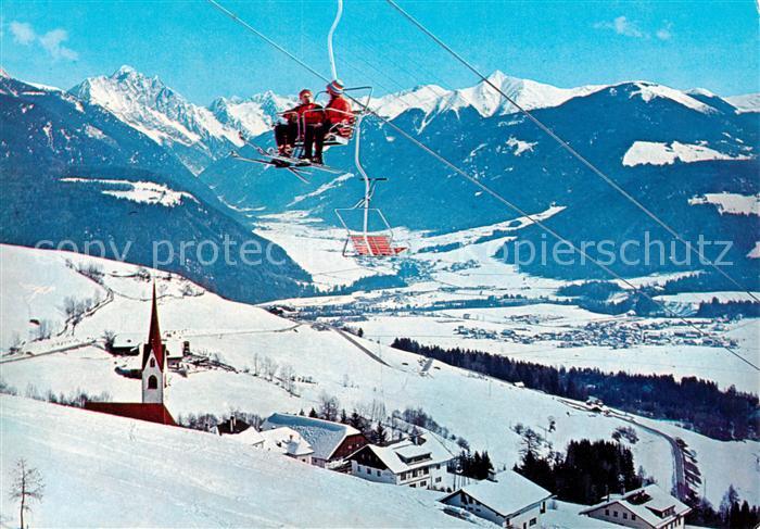 Sessellift Chairlift Telesiege Pusteria Dolomiti Valsaora Plan de Corones