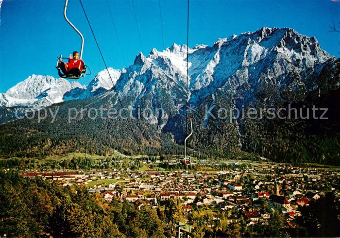 Sessellift Chairlift Telesiege Mittenwald Kranzberglift Sank Anton