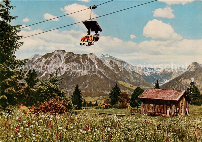 Sessellift Chairlift Telesiege Soellereckbahn Ribihorn Nebelhorn