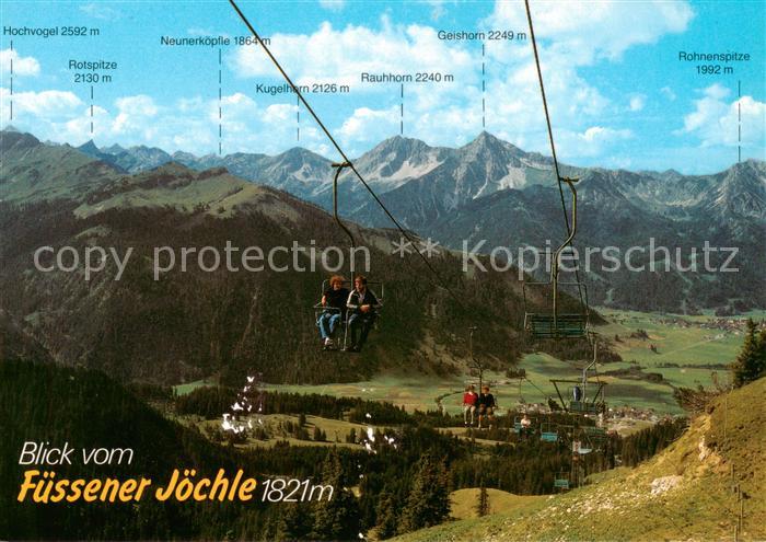 Sessellift Chairlift Telesiege Fuessener Joechle