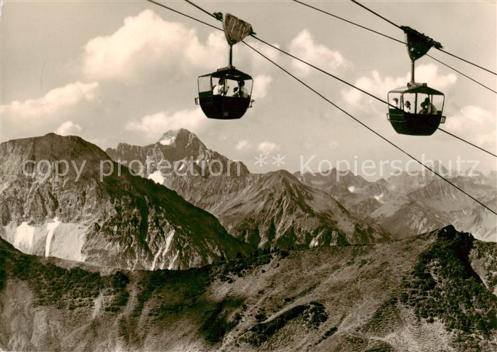 Seilbahn Cable-Car Telepherique Kleinwalsertal Ritzlern