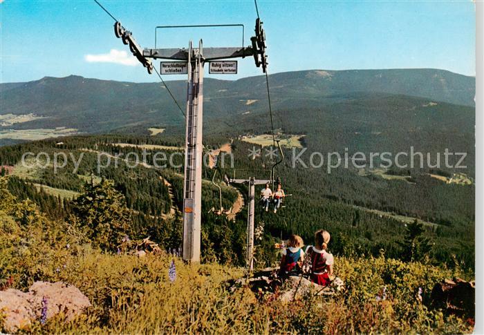 Sessellift Chairlift Telesiege Bayerischer Wald Grossen Arber