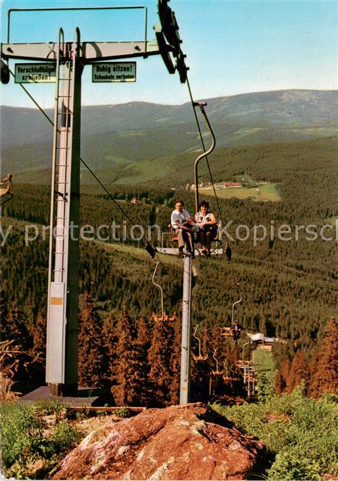 Sessellift Chairlift Telesiege Bayerischer Wald Grosser Arber Zwerchen
