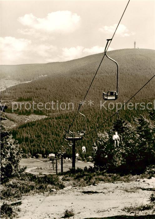 Sessellift Chairlift Telesiege Oberwiesenthal Erzgeb.