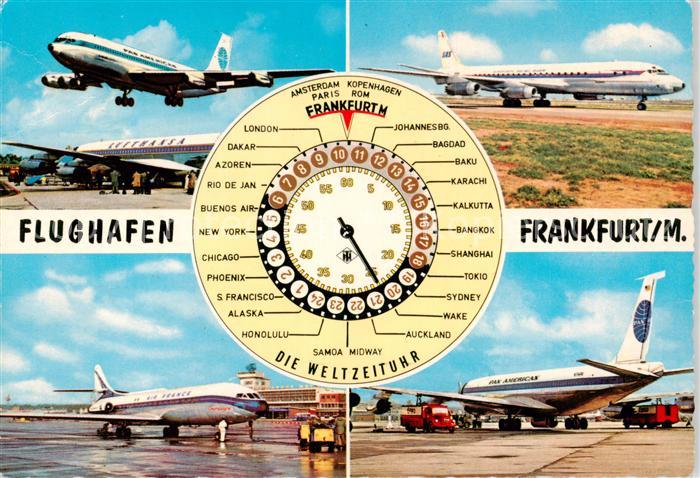 Flughafen Airport Aeroporto Frankfurt am Main Weltzeituhr