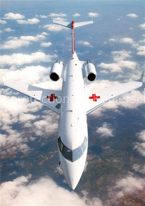 Flugzeuge Zivil Rega Ambulanzjet CL 604  Challenger