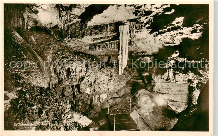 Hasel BW Erdmannshoehle Bachhoehle