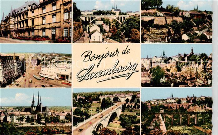 Luxembourg  Luxemburg Faubourg Bockfelsen Eisenbahnbruecke Adolfbruecke Grossher