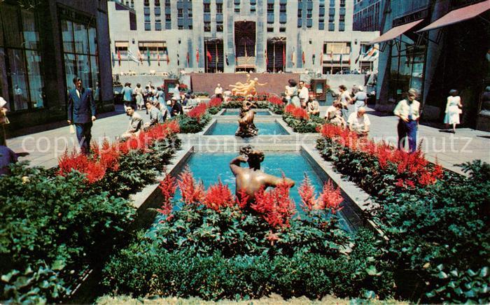 New York City Garden Plaza of Rockefeller Center