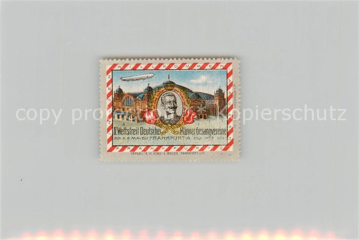 Frankfurt Main Wettstreit Deutscher Maenner Gesangsvereine