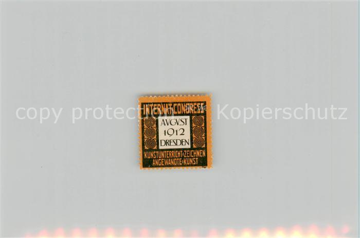 Dresden Elbe Internationaler Congress August 1912 Kunstunterricht