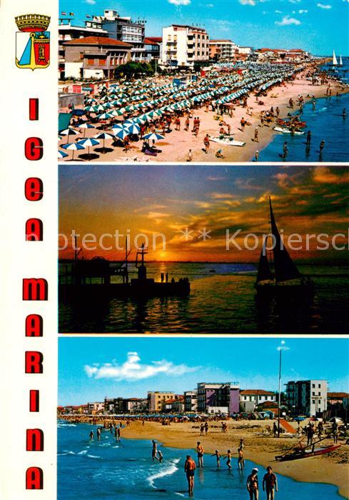 Igea Marina Bellaria Rimini IT Strandpartien Stimmungsbild