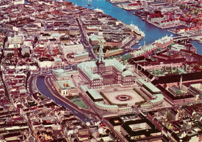 Kobenhavn Fliegeraufnahme mit Christiansberg Schloss