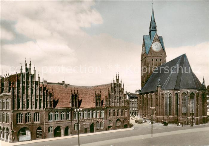 HANNOVER  CITY Marktkirche und Altes Rathaus