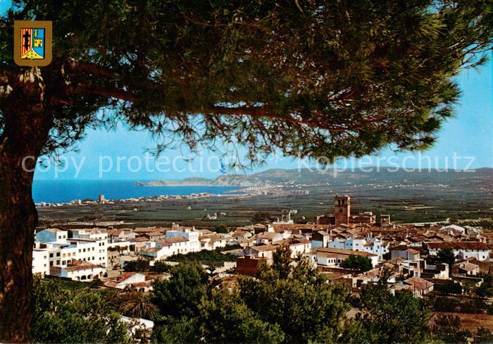 Javea Costa Blanca ES Pueblo al fondo Cabo San Martin