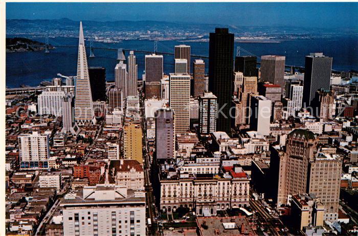 San Francisco California USA Nob Hill Fliegeraufnahme