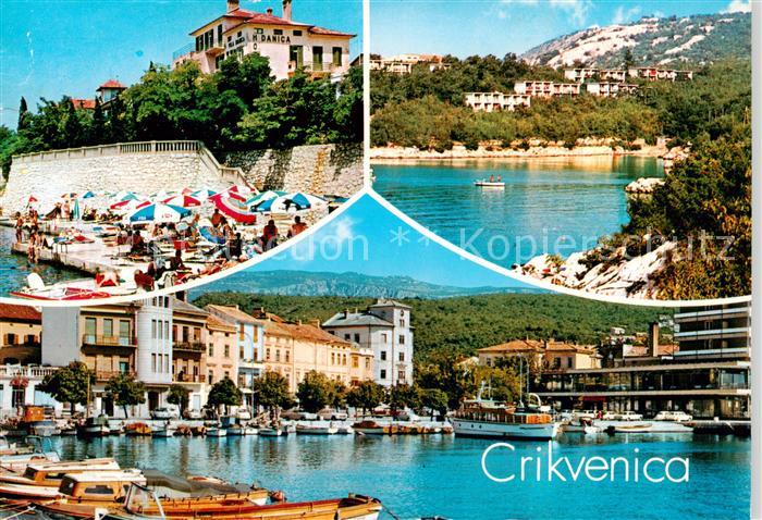 Crikvenica Croatia Strand Hafen Panorama
