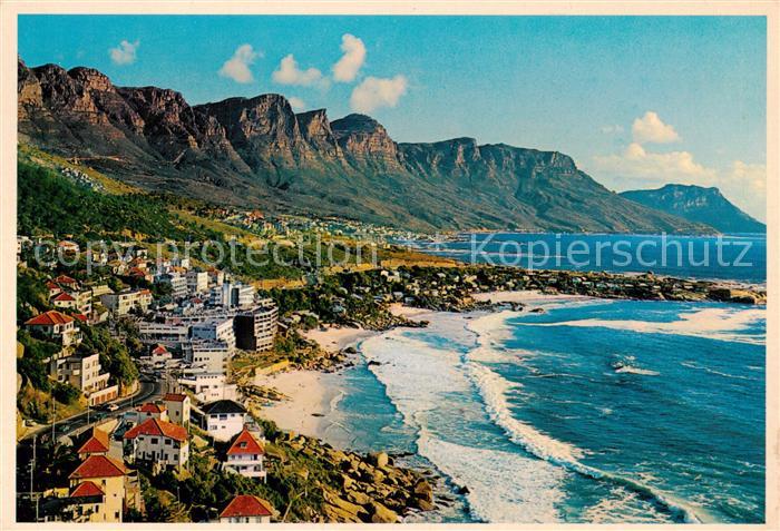 Clifton Cape Town Panorama with the Twelve Apostles in the background