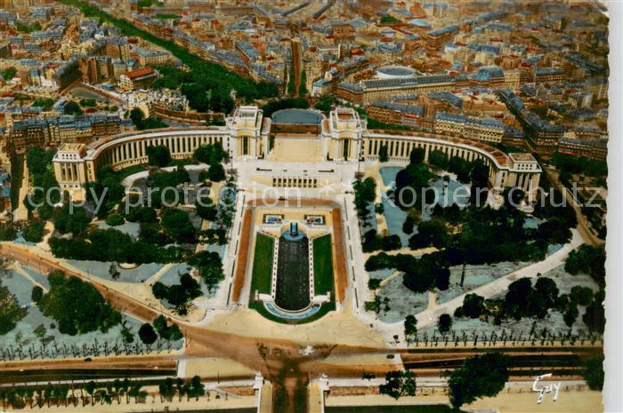 Paris 75 Vue aerienne sur le Trocadero Vue prise