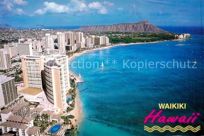 Waikiki Honolulu Hawaii Fliegeraufnahme