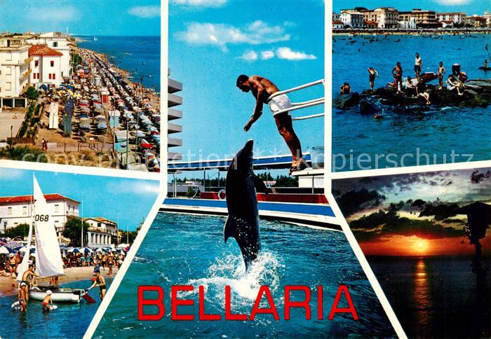 Bellaria Rimini IT Strandpartien Delphinarium Stimmungsbild