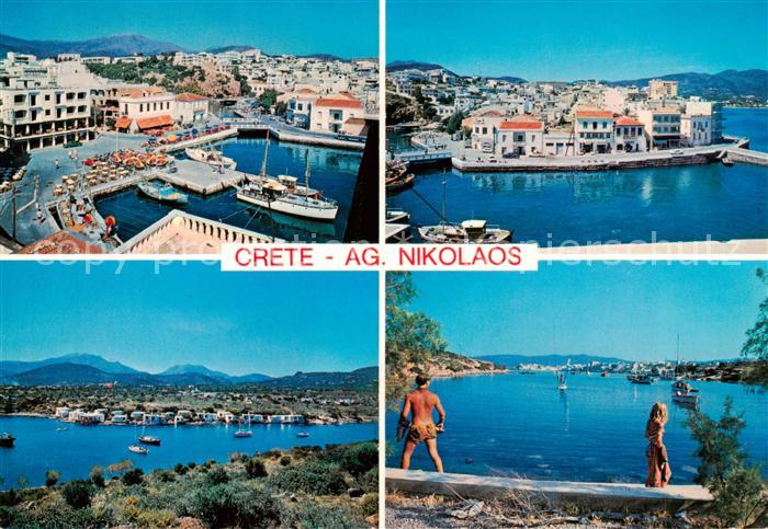 Crete  Kreta Greece AG Nikolaos Panorama