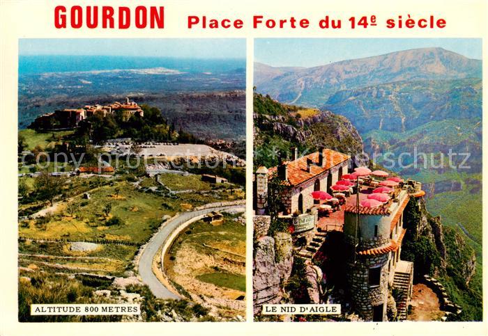 Gourdon  06 Alpes-Maritimes Vue aerienne Le nid d Aigle