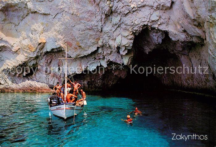 Zakynthos Zante Greece Grotte Segelboot