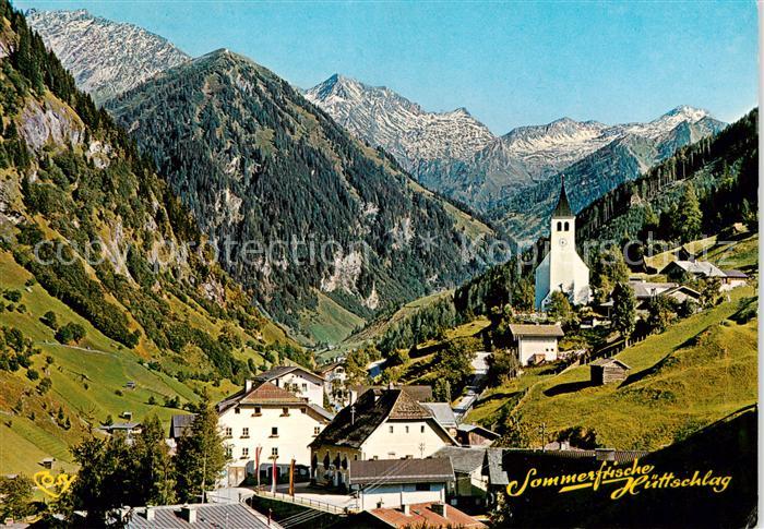 Huettschlag AT Panorama mit Kirche