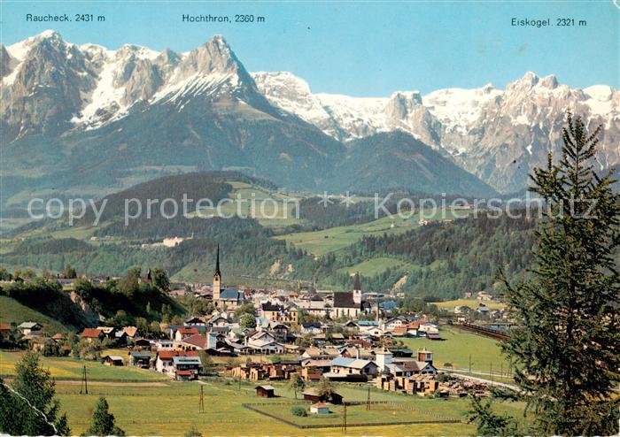 Bischofshofen am Zimmerberg AT mit Tennengebirge Raucheck Hochthron Eiskogel