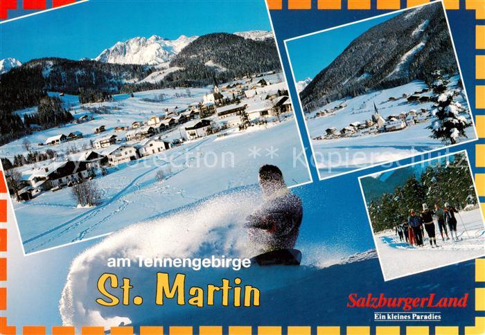 St Michael Lungau AT Panorama mit Tennengebirge Skigruppe