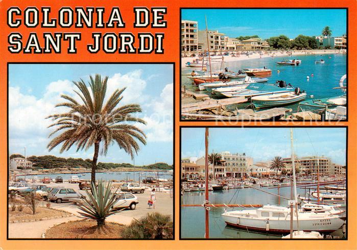Colonia de Sant Jordi Strandpartien Bootshafen