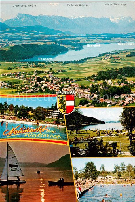 Neumarkt Wallersee Fliegeraufnahme Wallersee Schwimmbad