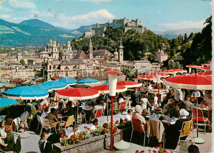Salzburg  AT Festung Cafe Winkler Terrasse
