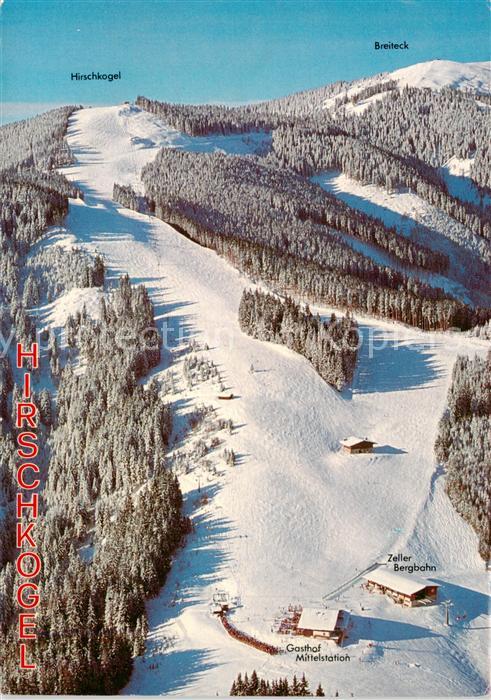 Zell See AT Skigebiet Schmittenhoehe mit Hirschkogel und Breiteck