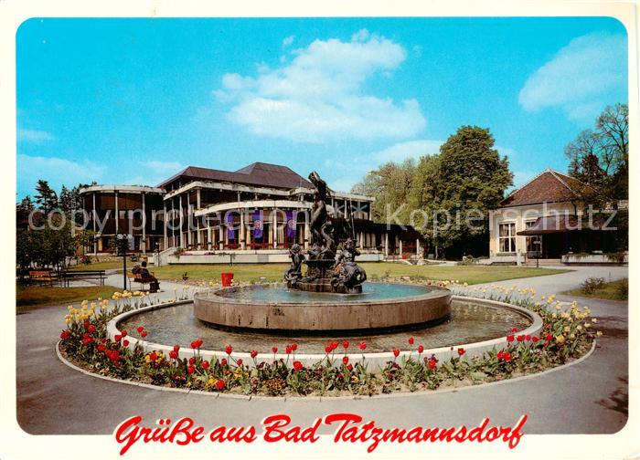 Bad Tatzmannsdorf Burgenland AT Kurmittelhaus mit Nymphenbrunnen
