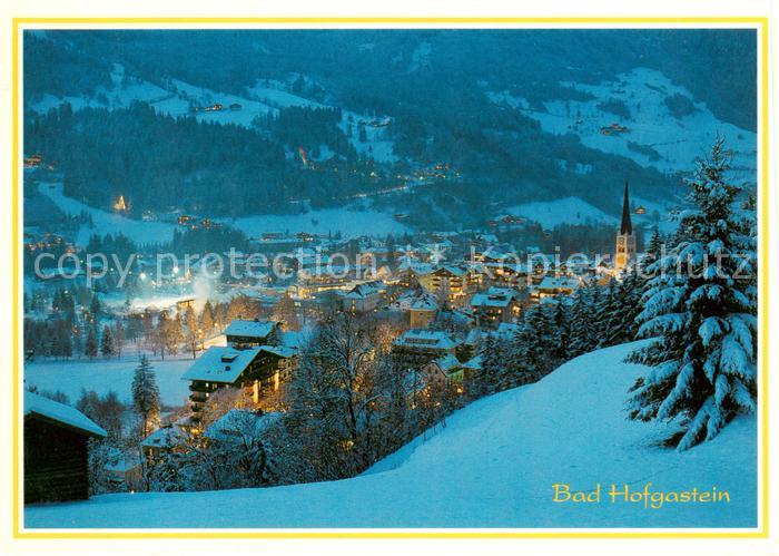 Bad Hofgastein AT Ansicht in der blauen Stunde