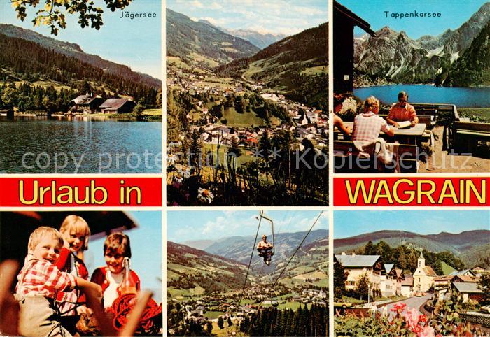 Wagrain  Salzburg AT Jaegersee Panorama Tappenkarsee Sessellift Ortspartie