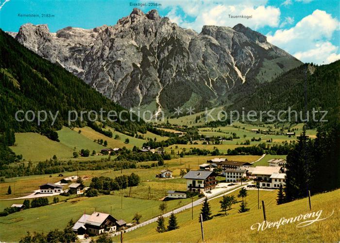 Werfenweng AT Panorama mit Eiskogel und Tauernkogel