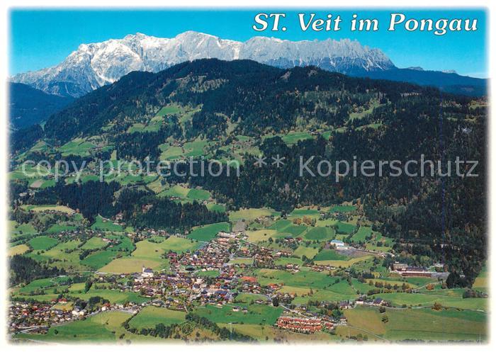 St Veit Pongau Salzburg AT Fliegeraufnahme mit Hochkoenig