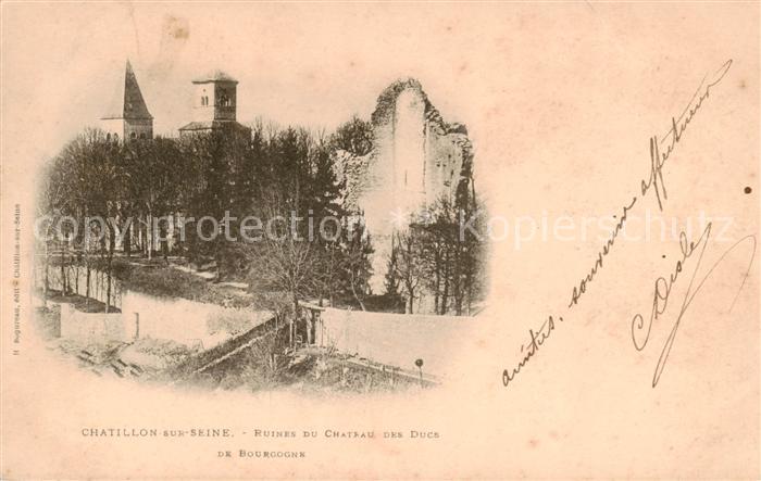 Chatillon-sur-Seine Ruines du Chateau des Ducs de Bourgogne