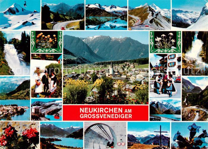 Neukirchen Grossvenediger AT Panorama Wasserfall Teilansichten